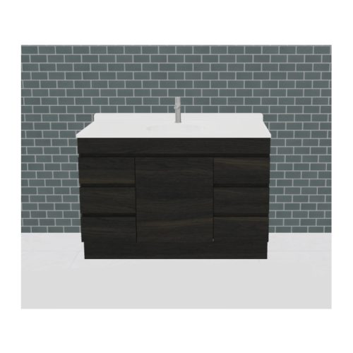 Timberline Bargo Floorstanding Vanity With Silk Surface Top & Under Counter Basin