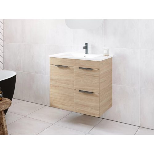 Timberline Bargo Vanity Wall Hung With Classic Mineral Composite Top