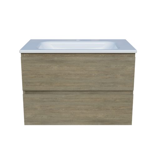 Timberline Nevada Plus Vanity Wall Hung Cabinet Stadium Mineral Composite Top
