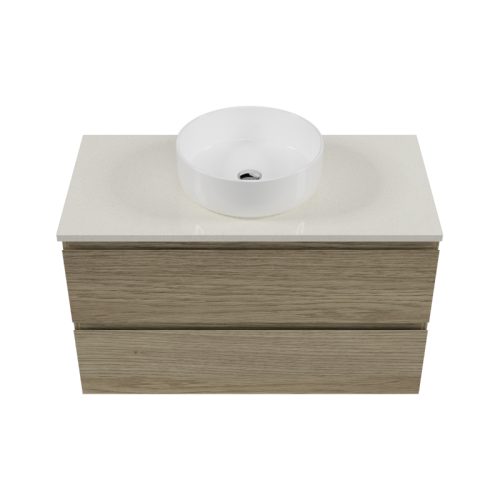 Timberline Nevada Plus Wall Hung Vanity With Silk Surface Top Above Counter Basin