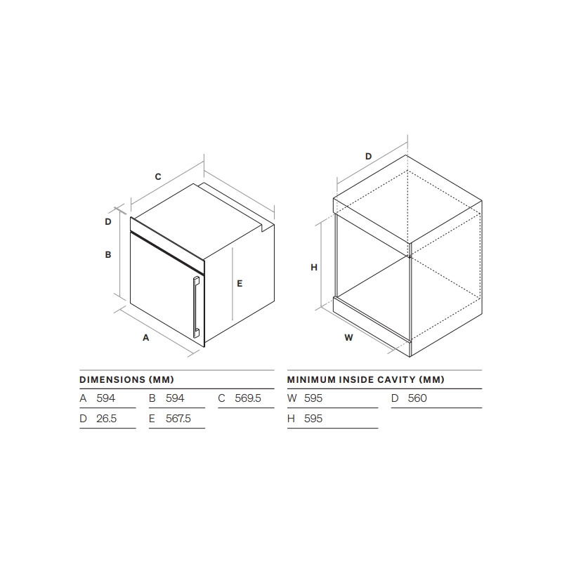 OBOS605ML Specs