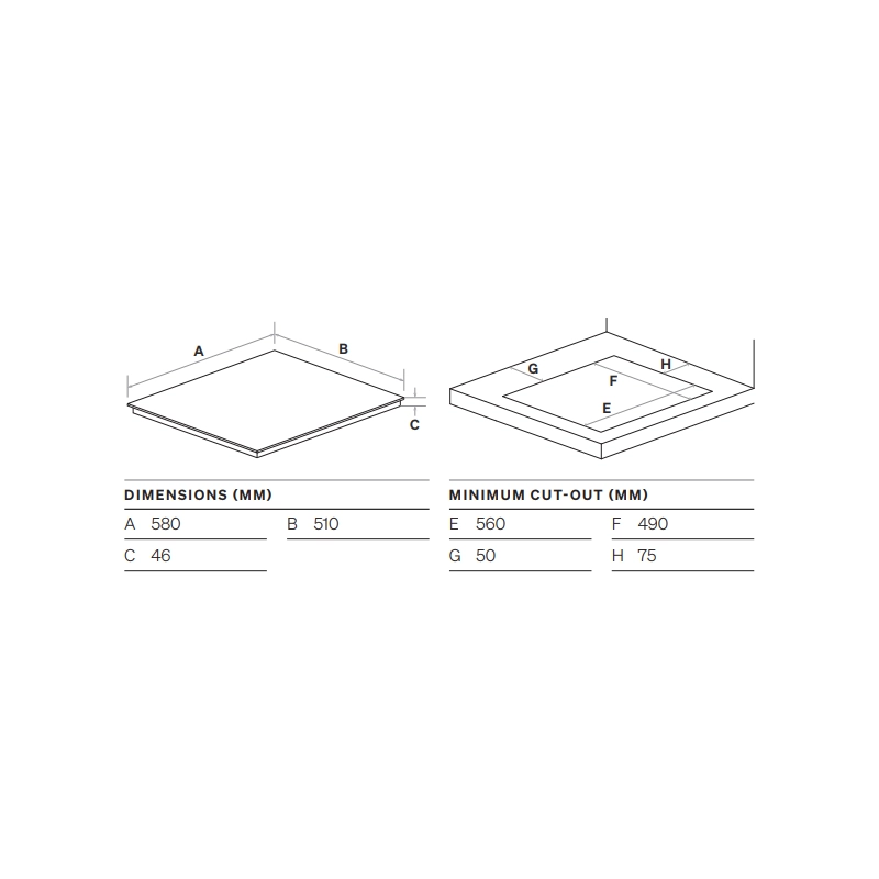 OCG604WXCOM Specs