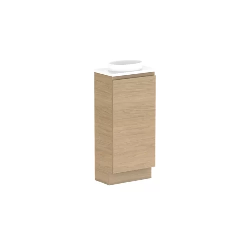 ADP Glacier Lite Mini Floor Mount Vanity With Cherry Pie Top