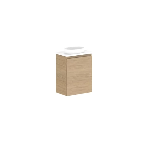 ADP Glacier Lite Mini Wall Hung Vanity With Cherry Pie Top