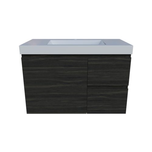 Timberline Carlo Wall Hung Vanity With Grand Mineral Composite Top