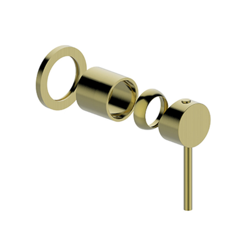 BUK Morgan Rund Wall Mixer Trim Kit Brushed Gold