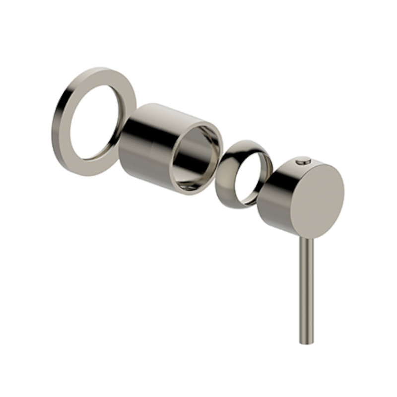 BUK Morgan Rund Wall Mixer Trim Kit Brushed Nickel