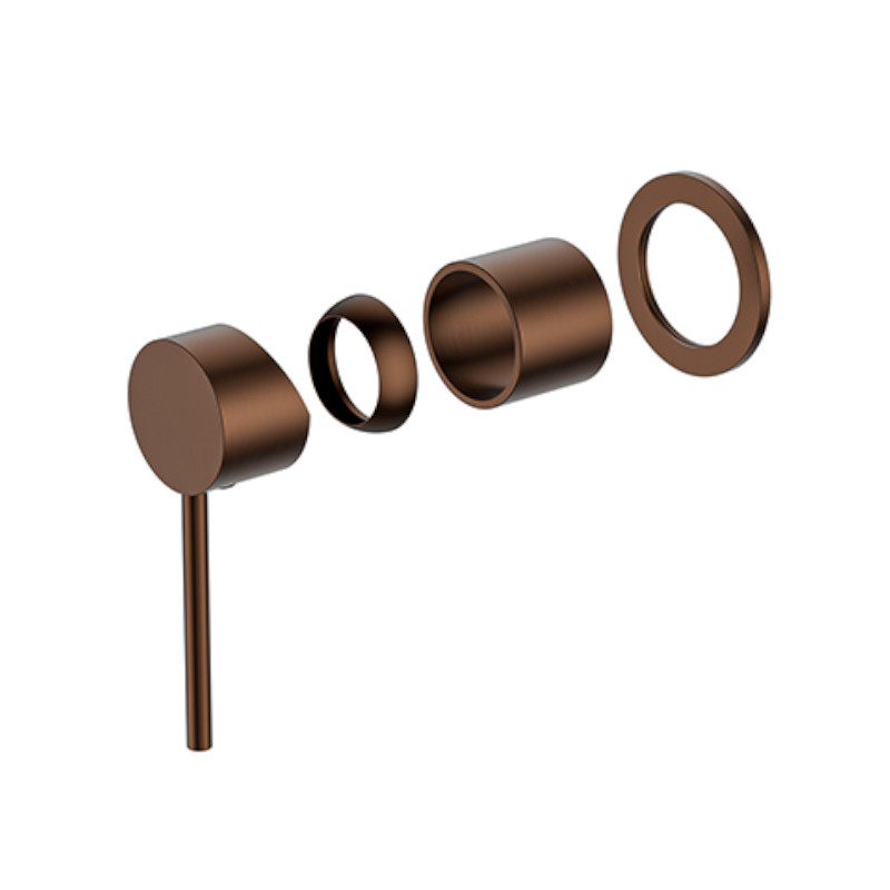 BUK Morgan Rund Wall Mixer Trim Kit Brushed Bronze