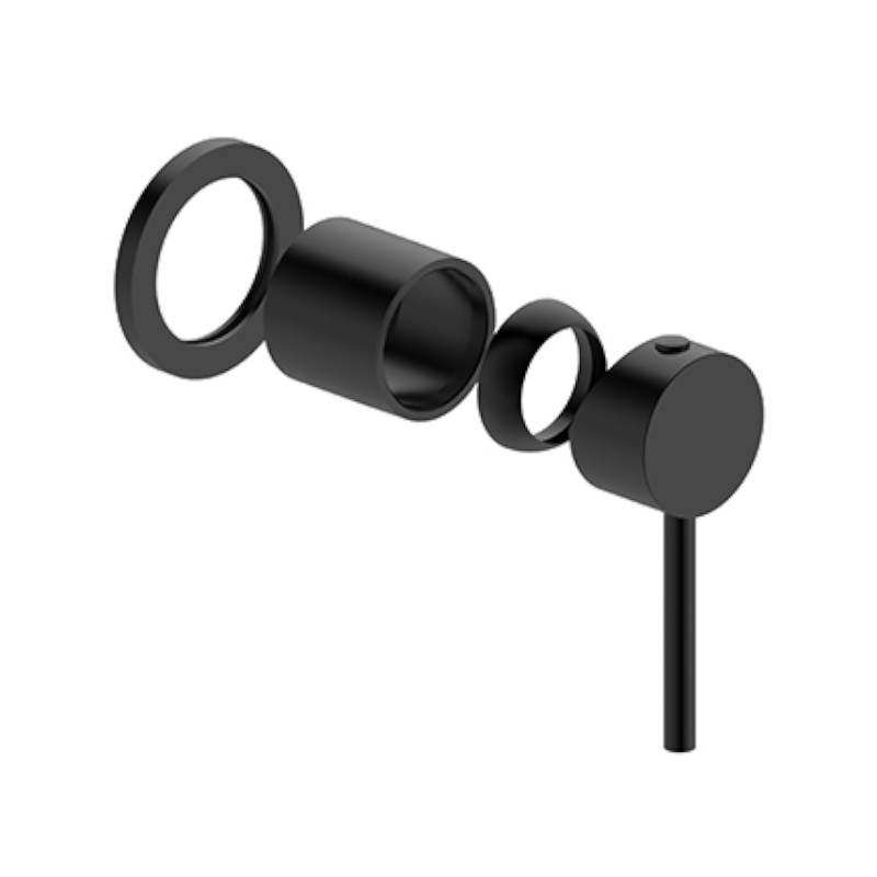 BUK Morgan Rund Wall Mixer Trim Kit Matte Black