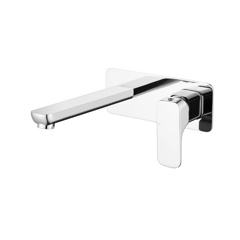 BUK Kompakt Eckig Bath/Basin Mixer With Spout Chrome