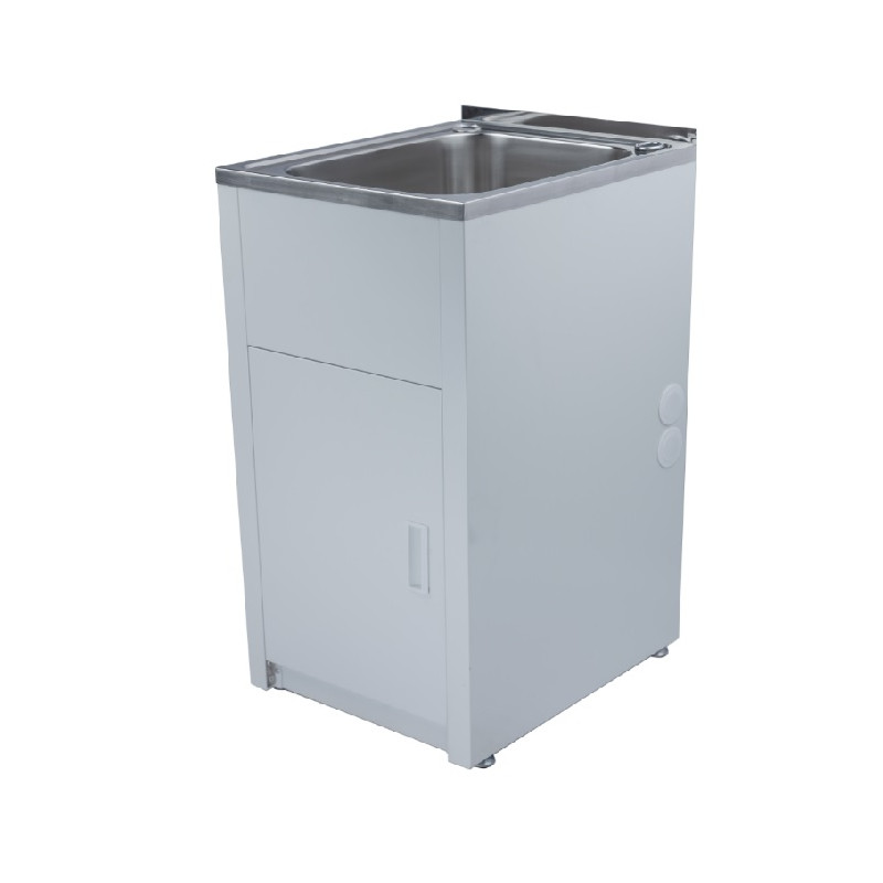 BUK 45 Litre Compact Laundry Tub and Cabinet Chrome