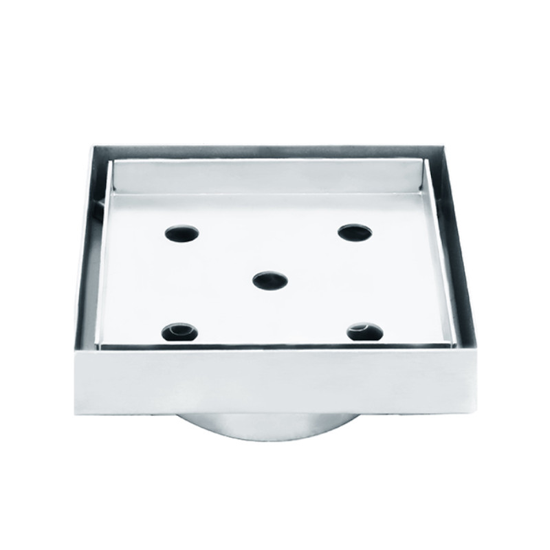 BUK Eckig Smart Tile Waste 100mm Outlet Chrome