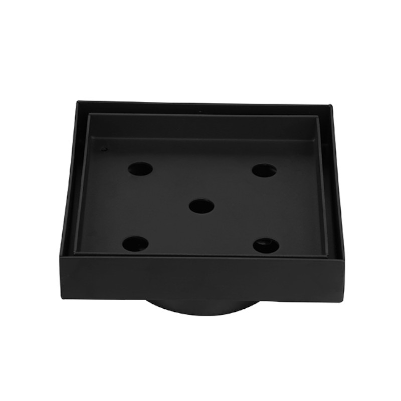 BUK Eckig Smart Tile Waste 80mm Outlet Matte Black