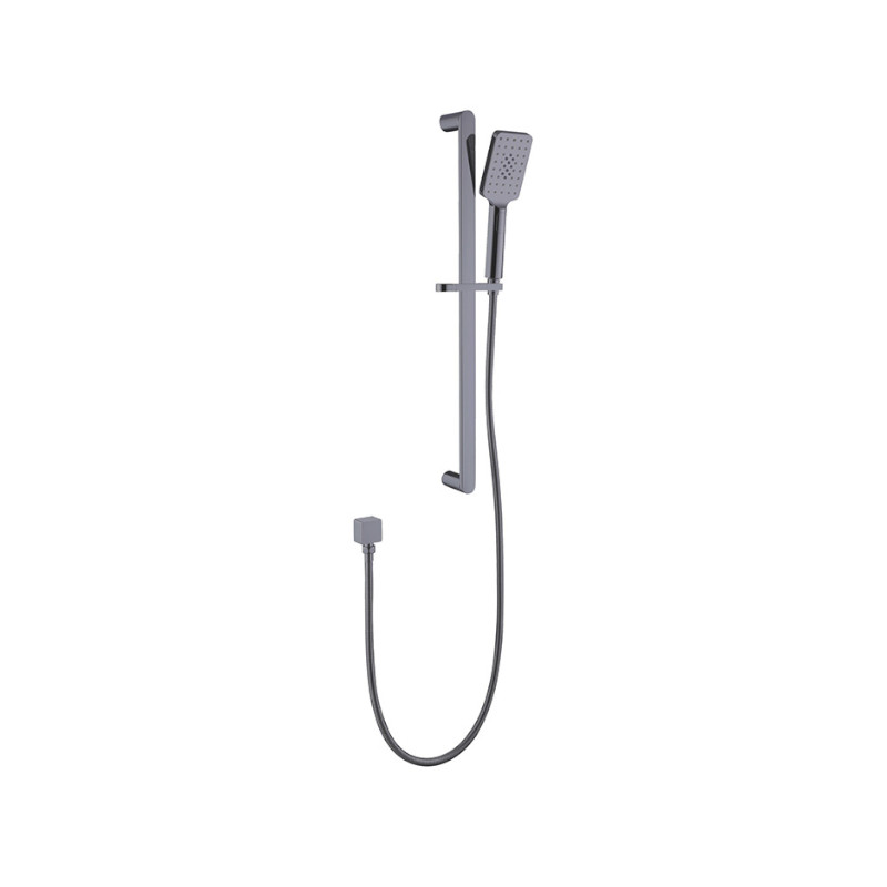 BUK Handel Oval Multifunction Hand Shower On Rail Brushed Gun Metal
