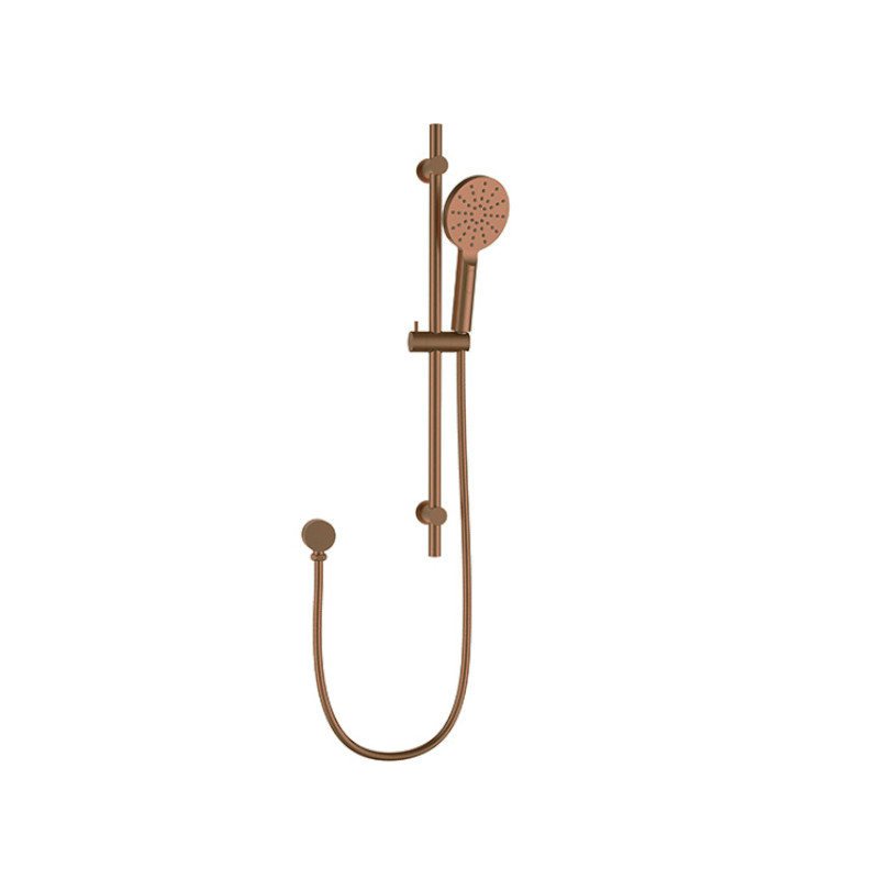 BUK Handel Rund Multifunction Hand Shower On Rail Brushed Bronze