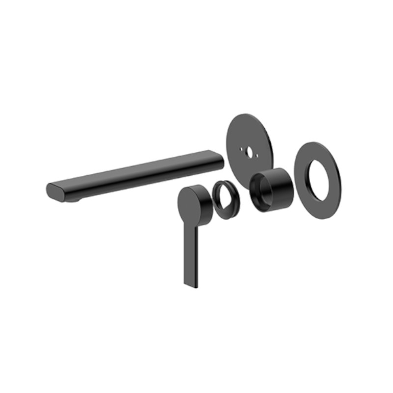 BUK Iris Bath/Basin Mixer With Spout Trim Kit Matte Black