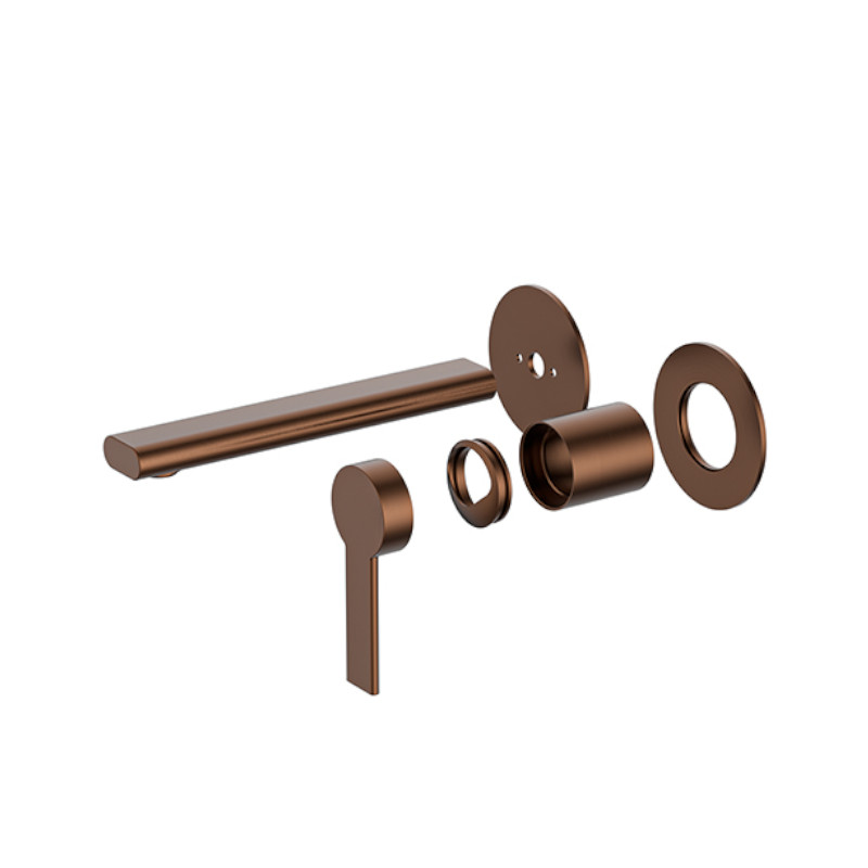 BUK Iris Bath/Basin Mixer With Spout Trim Kit Brushed Bronze