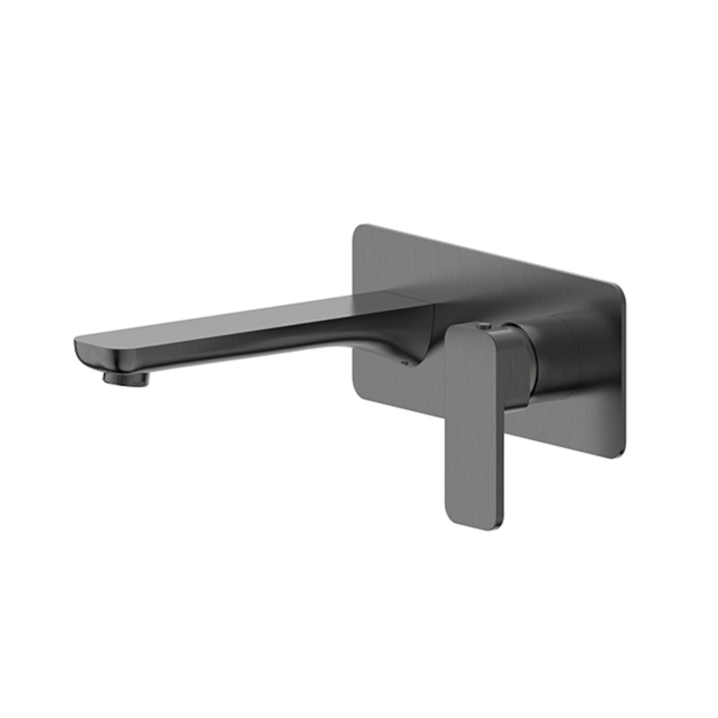 BUK Kasten Basin / Bath Mixer With Spout Gun Metal
