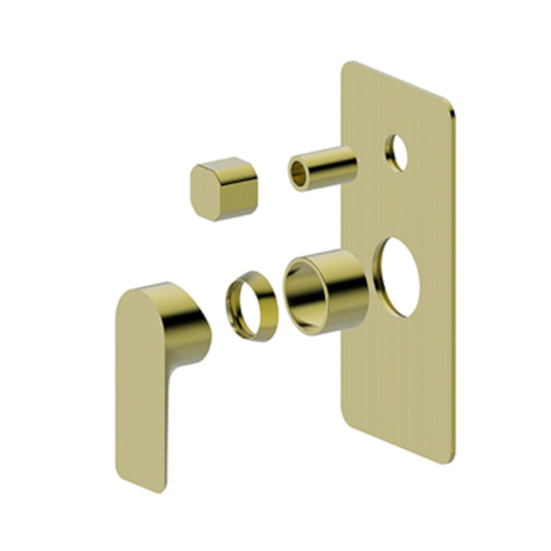 BUK Luxus Shower Diverter Mixer Trim Kit Brushed Gold