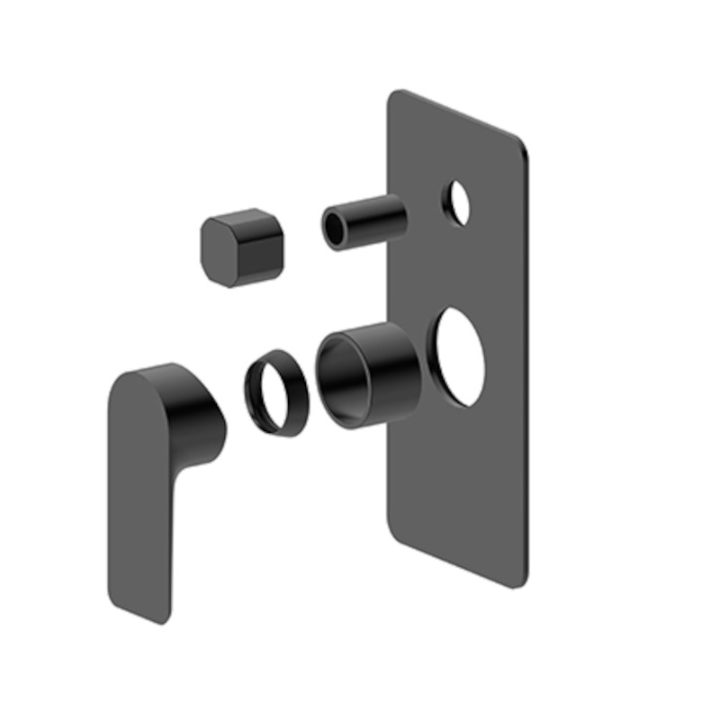 BUK Luxus Shower Diverter Mixer Trim Kit Matte Black