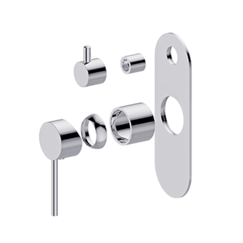 BUK Morgan Rund Shower Divertor Mixer Trim Kit Chrome
