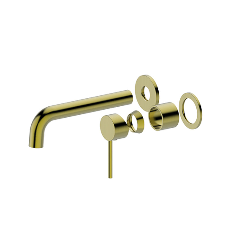 BUK Morgan Rund Wall Basin/Bath Mixer Trim Kit Brushed Gold