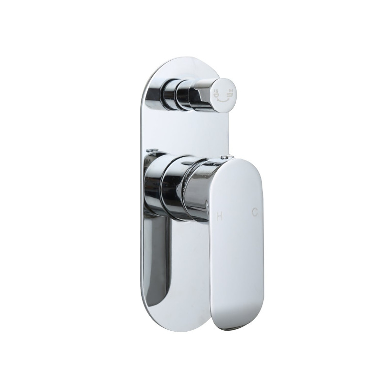 BUK Oval Curve Divertor Shower Mixer Chrome