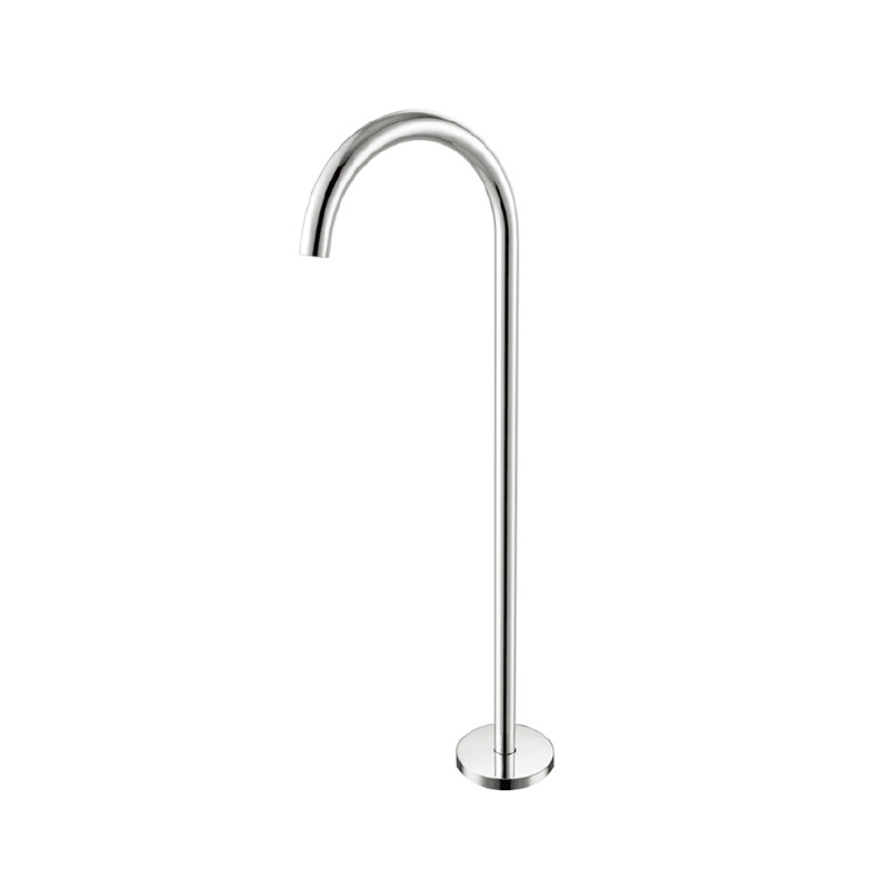 BUK Rund Round Floor Bath Spout Chrome