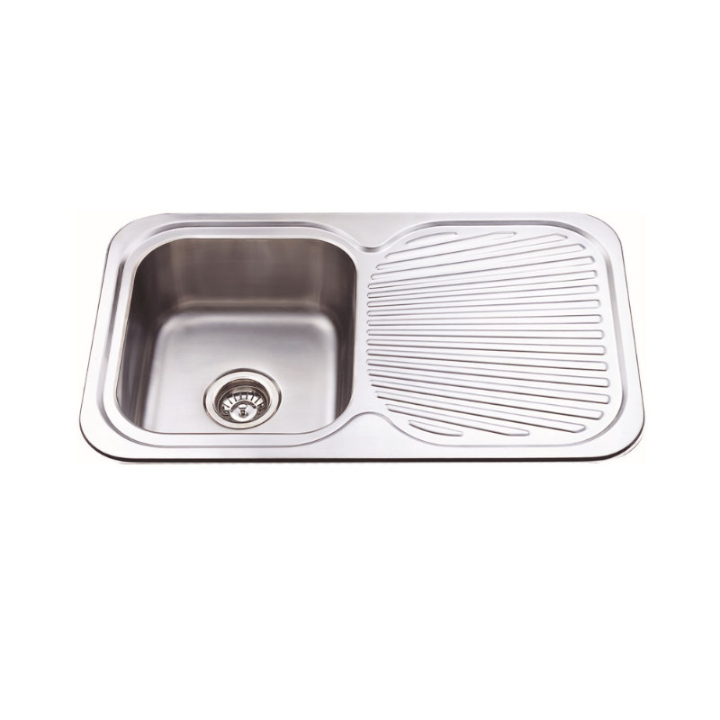 BUK Single Bowl Sink With One Tap hole chrome