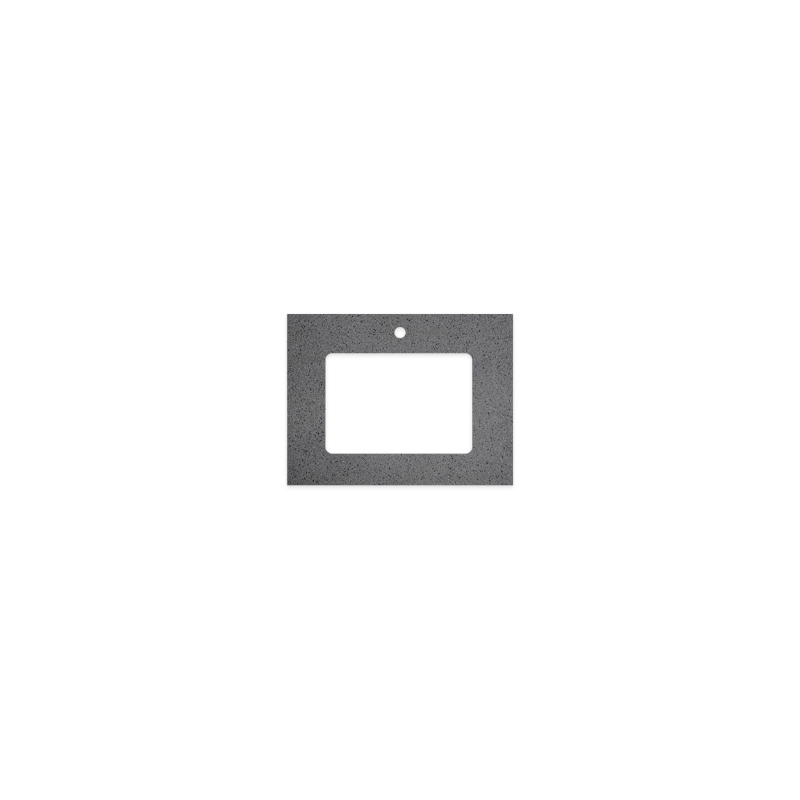 Fienza Moonscape Rectangular Solid Surface Top with Single Undermount Basin Hole
