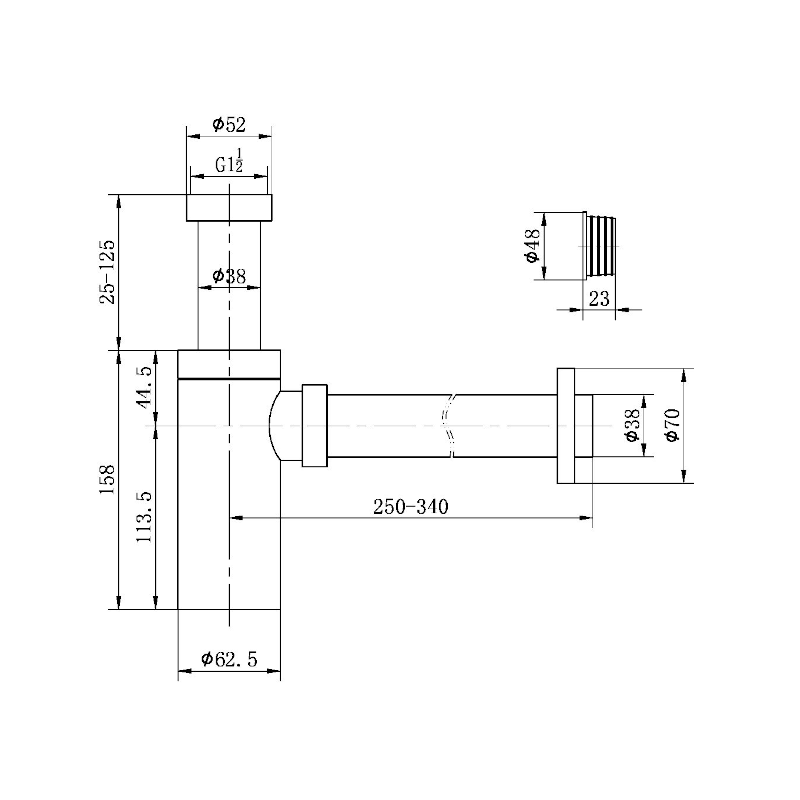 Nero 40mm Bottle Trap 1