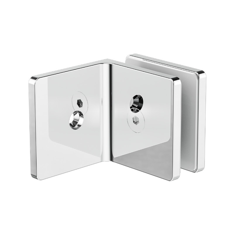 Nero 90 Degree Glass To Wall Bracket CH