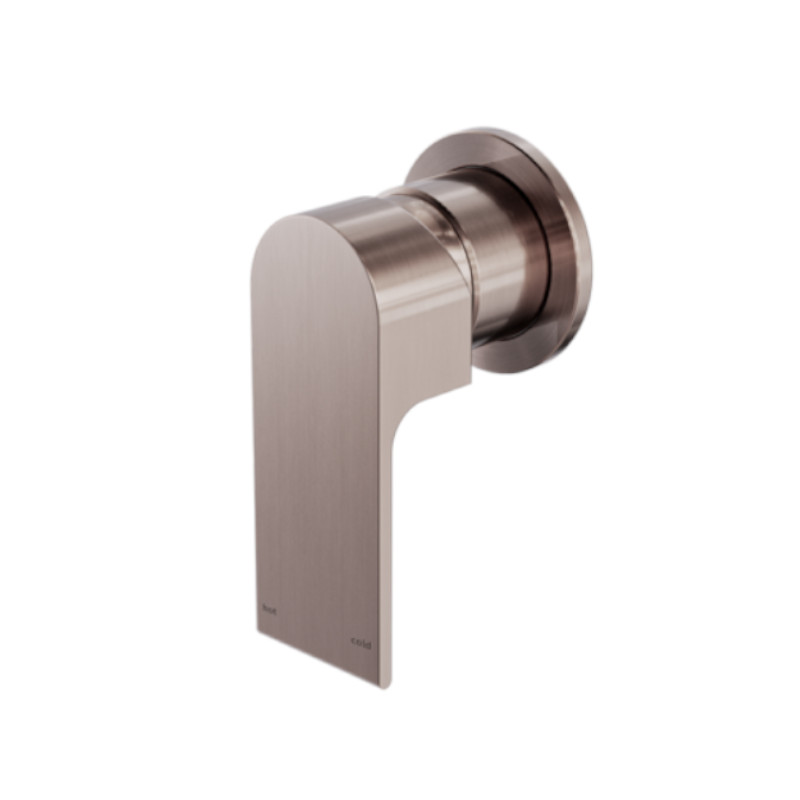 Nero Bianca Shower Mixer 60mm Plate With Universal Body Brushed Bronze