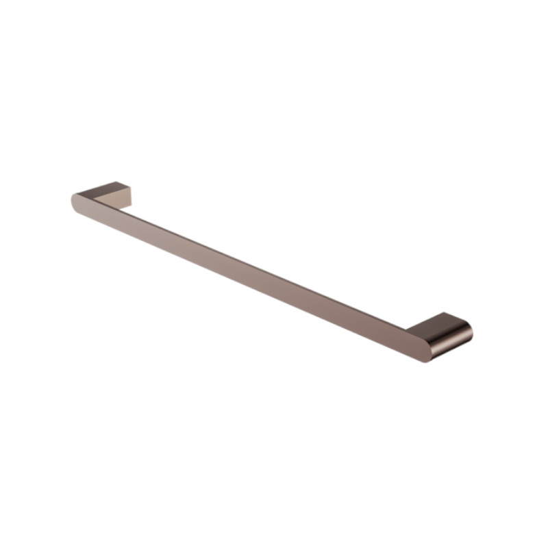 Nero Bianca Single Towel Rail 600mm Brushed Bronze