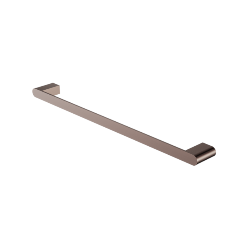 Nero Bianca Single Towel Rail 800mm Brushed Bronze
