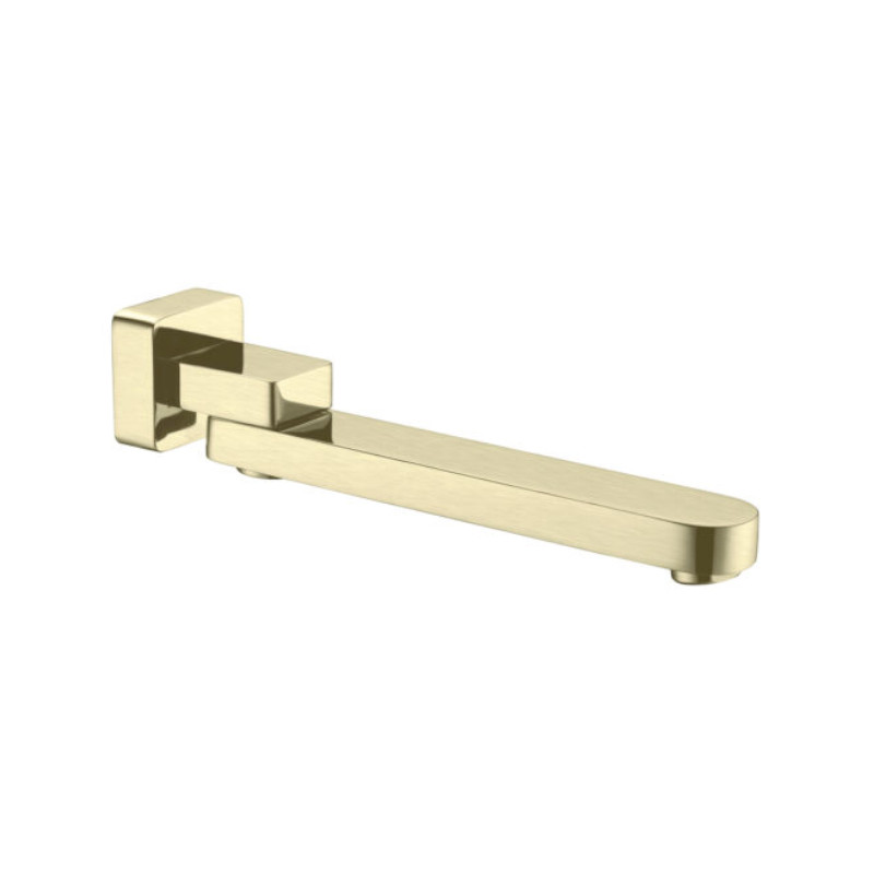Nero Bianca Swivel Bath Spout Brushed Gold