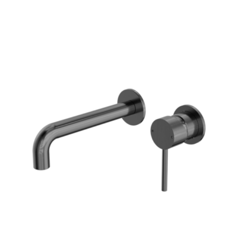Nero Dolce Wall Basin/Bath Mixer Separate Back Plate Gun Metal
