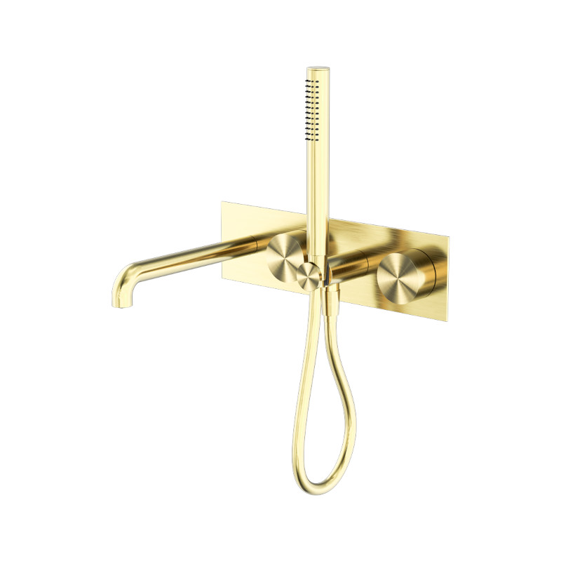 Nero Kara Progressive Shower System With Spout 250mm BG