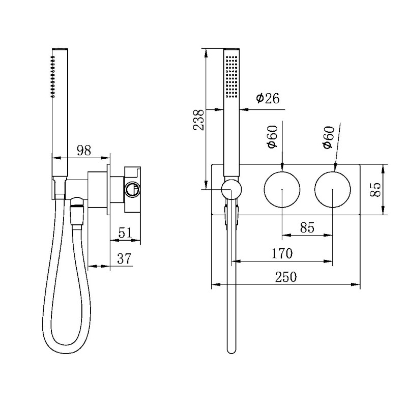 Nero Kara Progressive Shower System Trim Kits Only specs