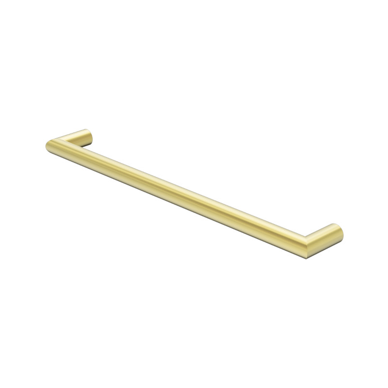 Nero Mecca 240V Single Heated Towel Rail Brushed Gold