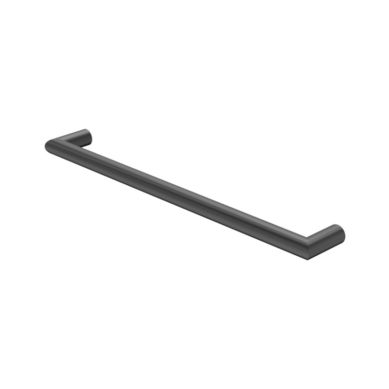 Nero Mecca 240V Single Heated Towel Rail Gun Metal