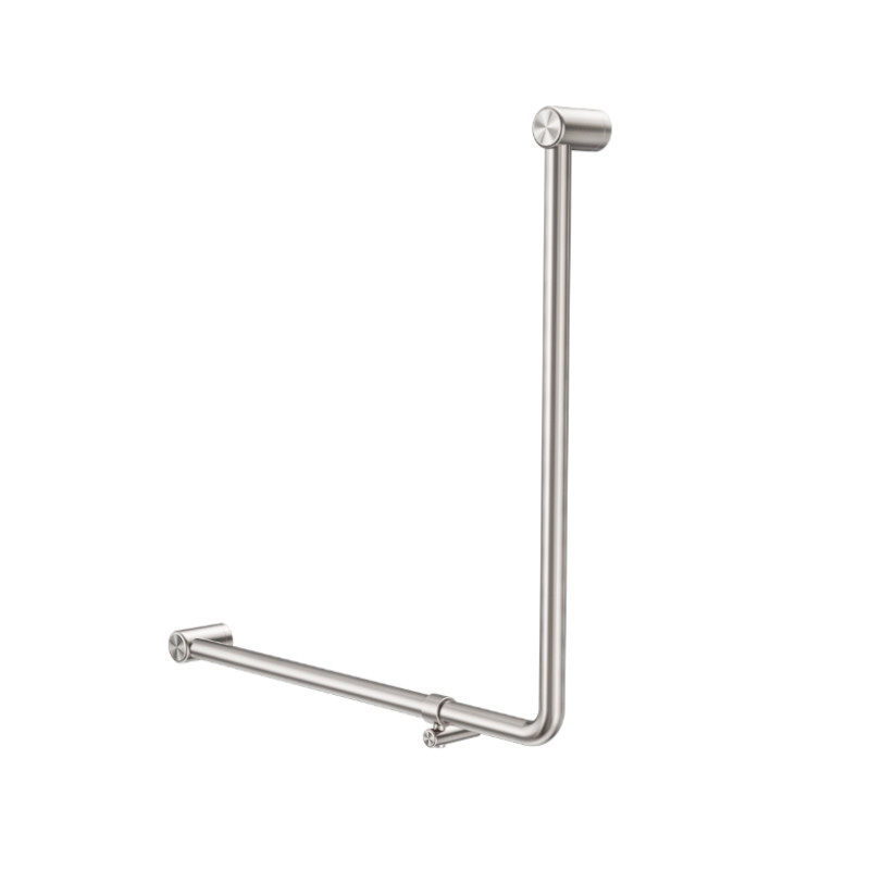 Nero Mecca Care 32mm Ambulant 90° Bent Tube Grab Rail 750X750mm BN