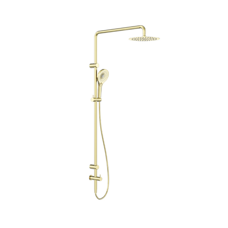 Nero Mecca Grab Rail And Twin Shower Set BG