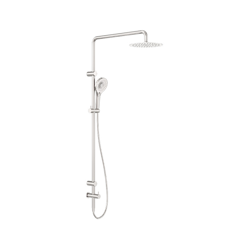Nero Mecca Grab Rail And Twin Shower Set BN