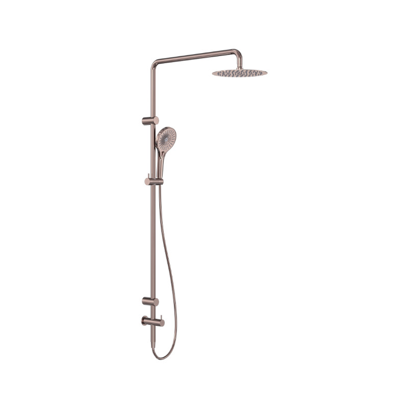 Nero Mecca Grab Rail And Twin Shower Set BZ