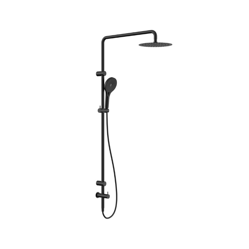 Nero Mecca Grab Rail And Twin Shower Set MB
