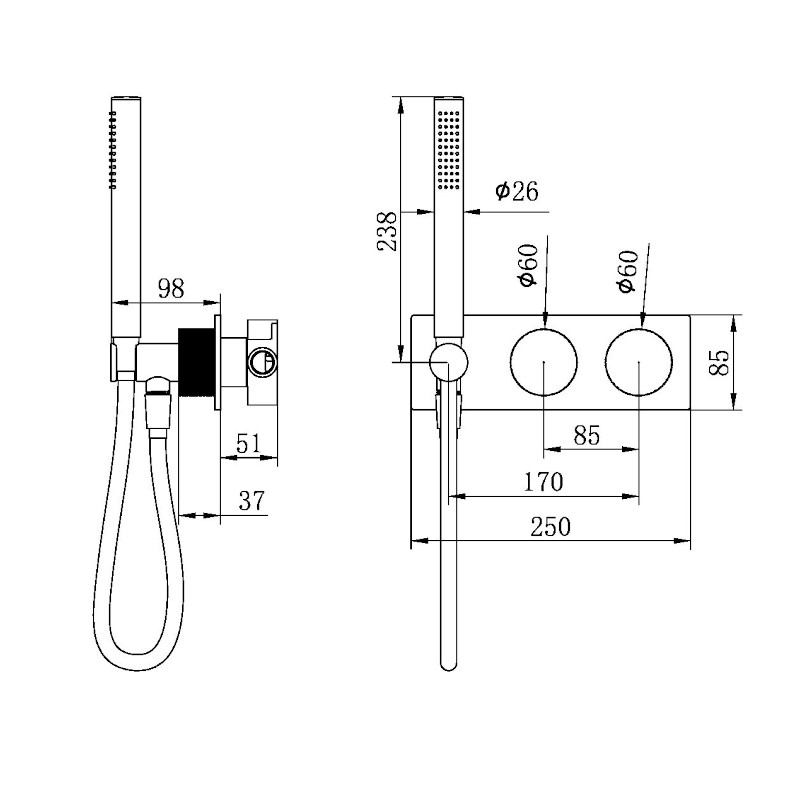 Nero Opal Progressive Shower System specs