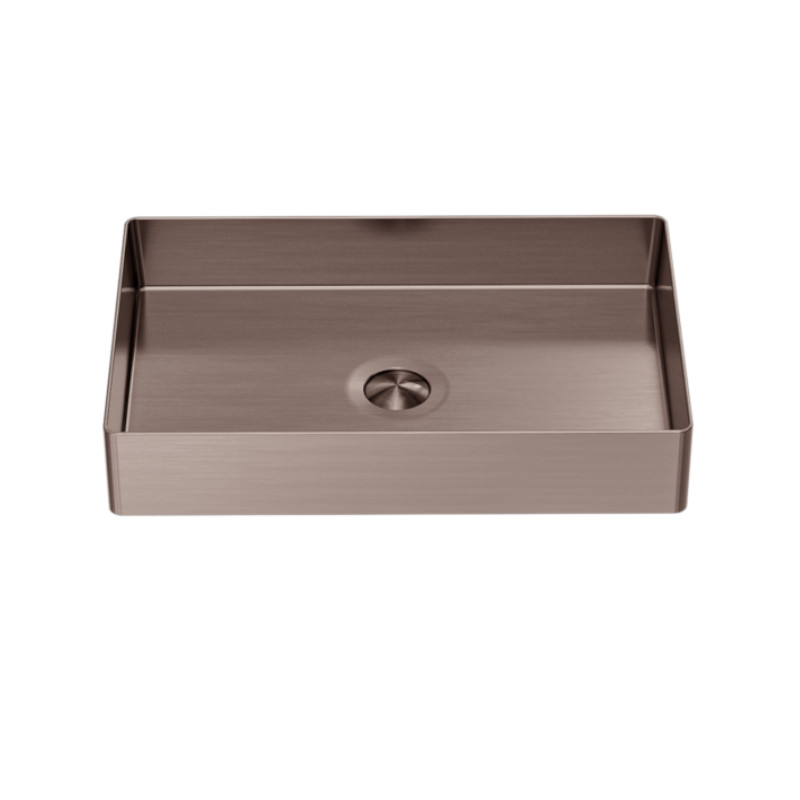 Nero Opal Rectangle Stainless Steel Basin BZ