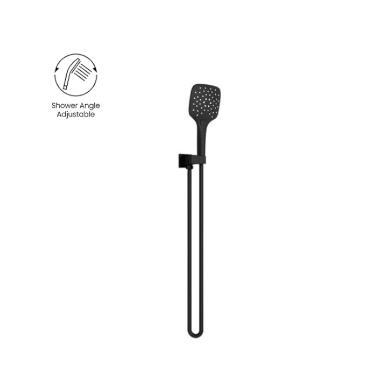 Nero Rain Square 3-Function Shower Rail MB