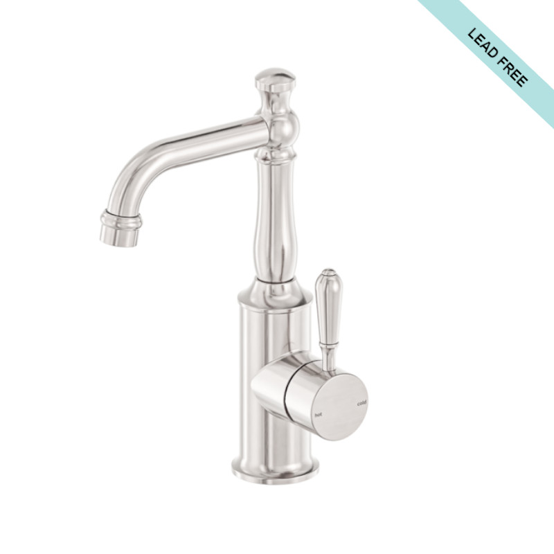 Nero York Basin Mixer With Metal Lever